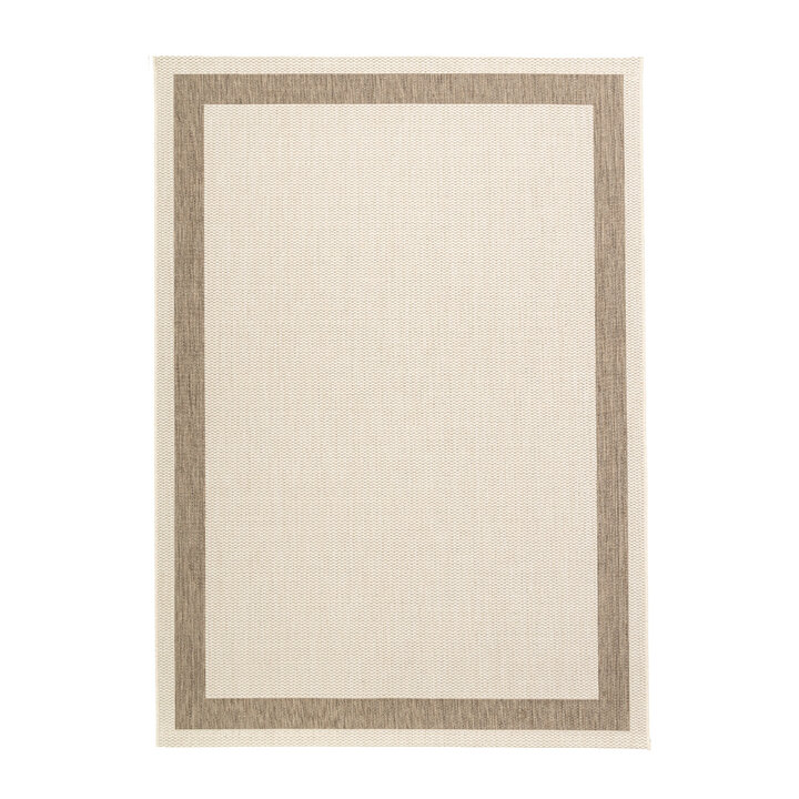 In- & Outdoor Jute Teppich - Nomad Edge Creme