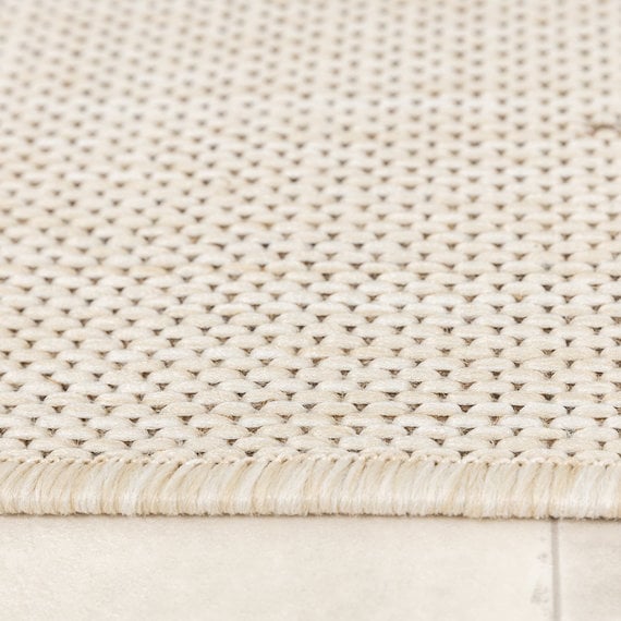 FRAAI | Home & Living In- & Outdoor Jute Teppich - Nomad Leaves Creme