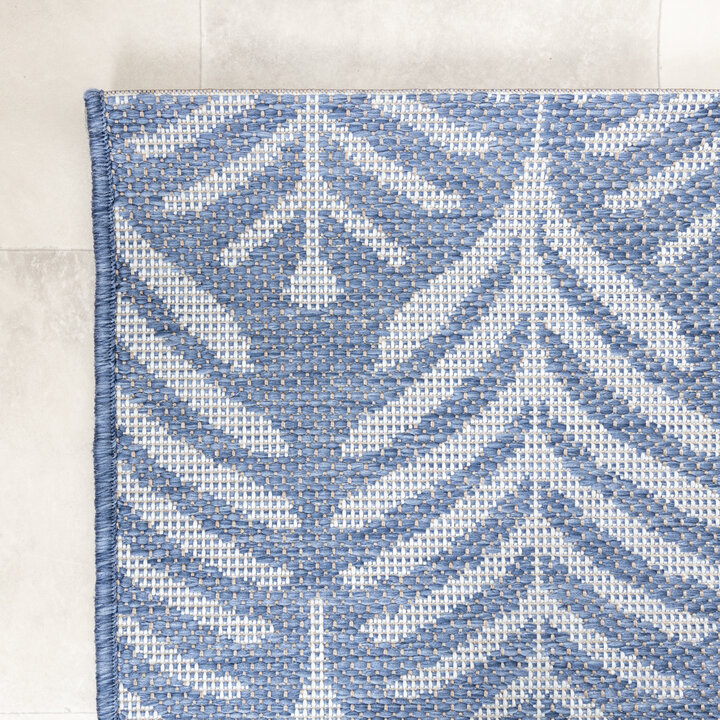 In- & Outdoor Teppich - Summer Leaves Blau