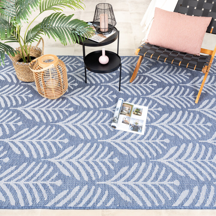 In- & Outdoor Teppich - Summer Leaves Blau
