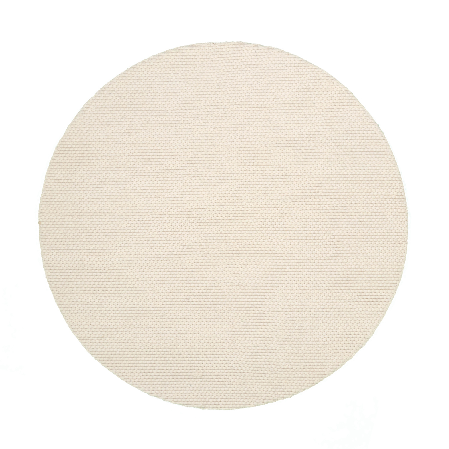 Wollteppich Rund - Feline Weiß - sfeer