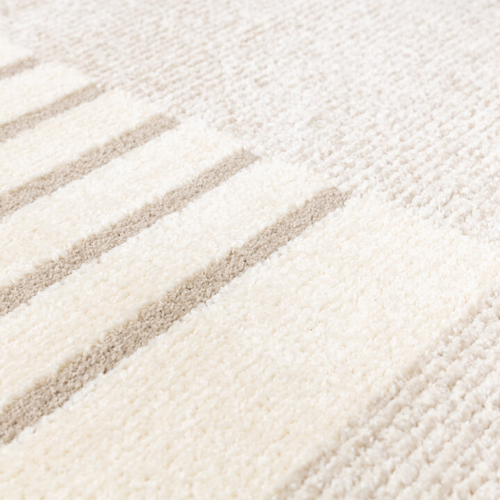 Hochflor Teppich - Serene Shapes Creme