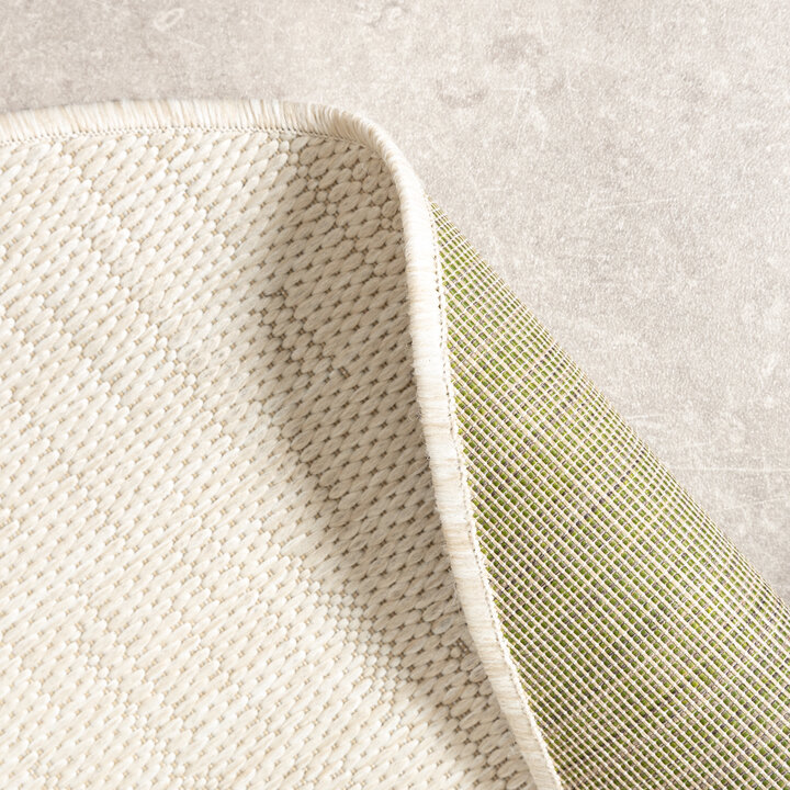 In- & Outdoor Teppich Rund - Malta Melange Creme