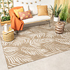 In-& Outdoor Teppich - Malta Leaves Beige - thumbnail