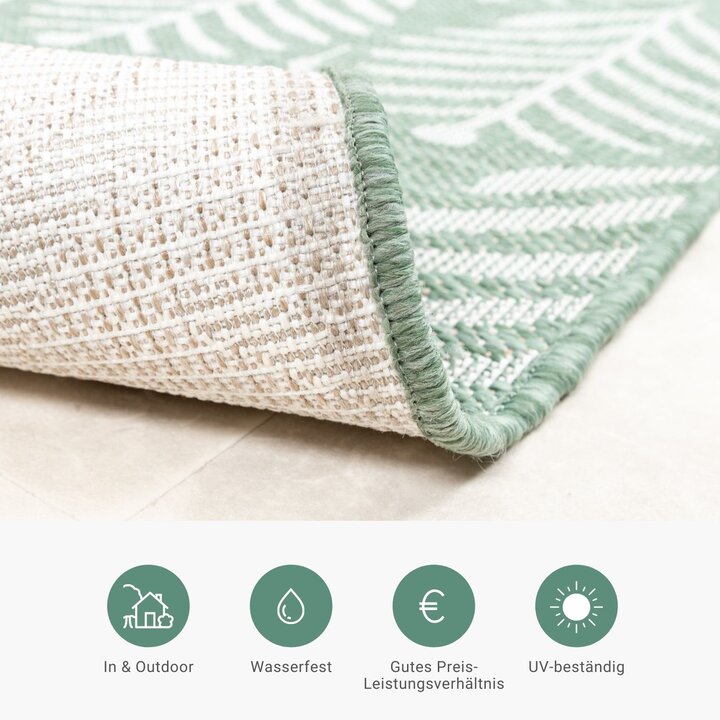 In- & Outdoor Teppich - Summer Leaves Grün