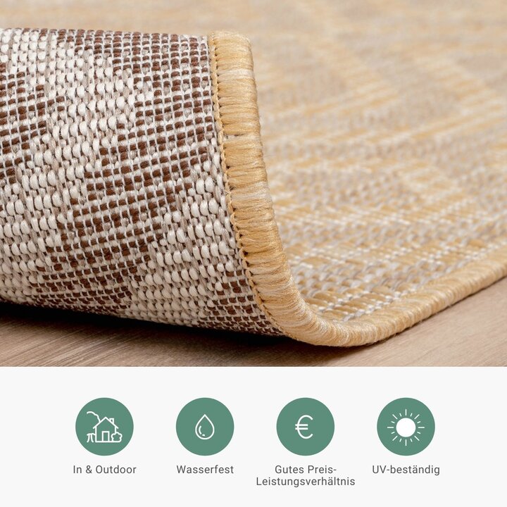 In- & Outdoor Teppich - Summer Retro Gelb