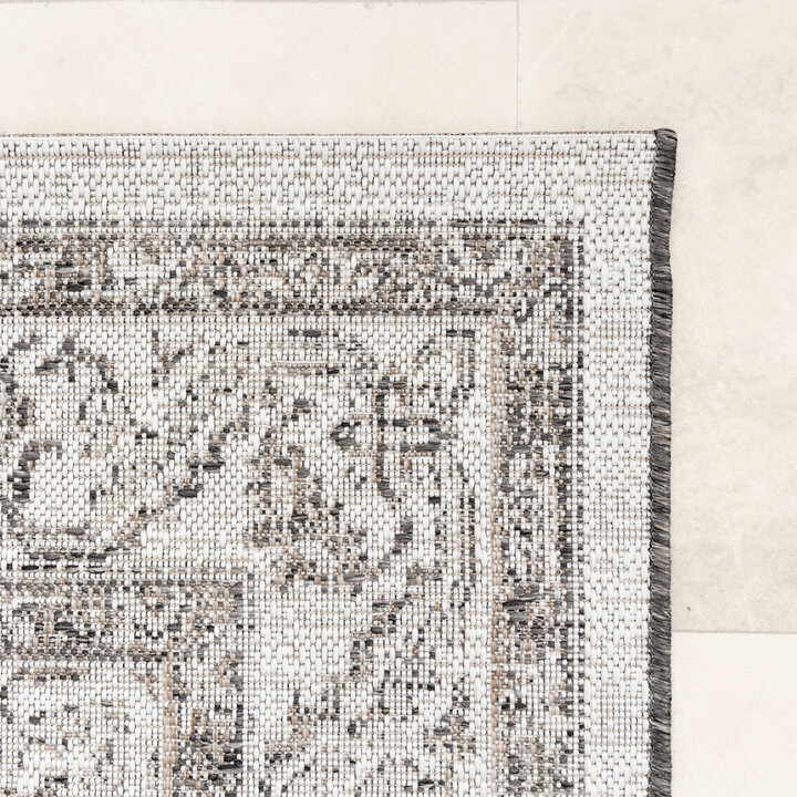 In- & Outdoor Teppich Vintage - Victoria Aztec Grau