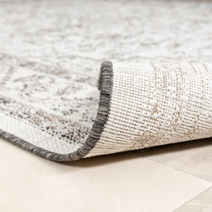 In- & Outdoor Teppich Vintage - Victoria Aztec Grau