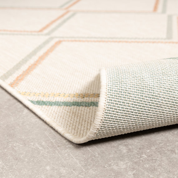 FRAAI | Home & Living In- & Outdoor Teppich - Playa Pattern Creme