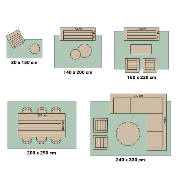 FRAAI | Home & Living In- & Outdoor Teppich - Playa Pattern Creme