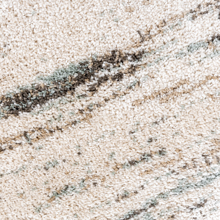 Hochflor Teppich - Blend Creme Blau