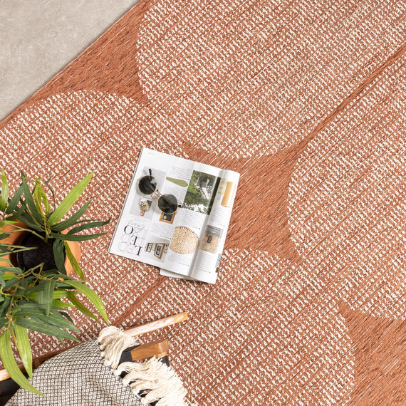 FRAAI | Home & Living In- & Outdoor Teppich - Porto Curves Terracotta
