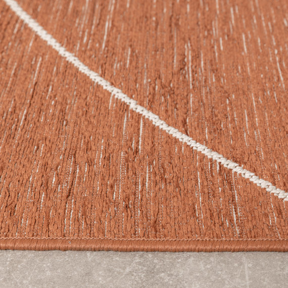 FRAAI | Home & Living In- & Outdoor Teppich - Porto Lines Terracotta