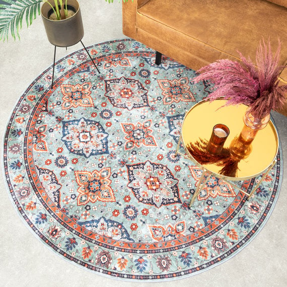 FRAAI | Home & Living Teppich Vintage Rund - Imagine Oriental Grün