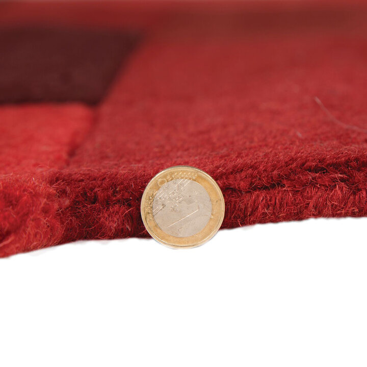 Abstrakt Teppich - Stracto Collage Rot