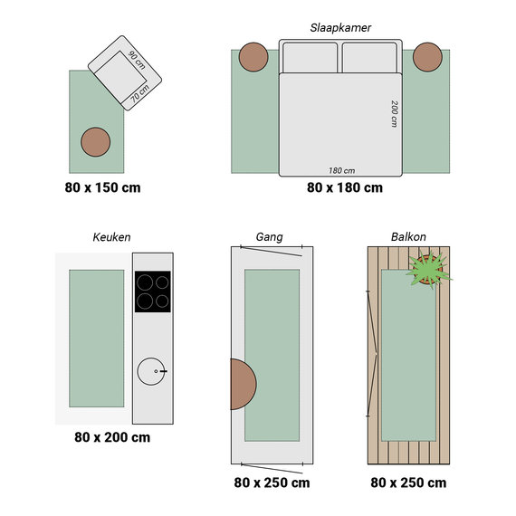 FRAAI | Home & Living Hochflor Läufer - Sensa Lines Creme
