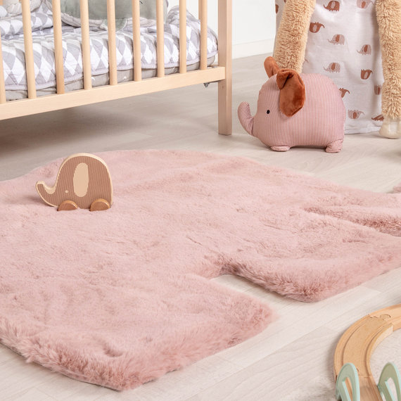 FRAAI | Home & Living Kinderteppich - Huggy Elefant Rosa