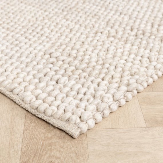 FRAAI | Home & Living Wollteppich - Luminous Creme/Weiß