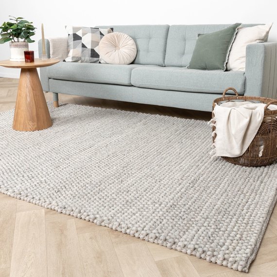 FRAAI | Home & Living Wollteppich - Luminous Hellgrau