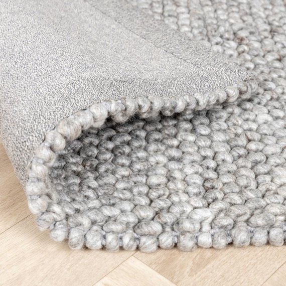 FRAAI | Home & Living Wollteppich - Luminous Grau/Meliert