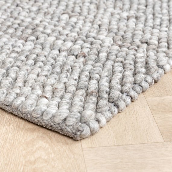 FRAAI | Home & Living Wollteppich - Luminous Grau/Meliert