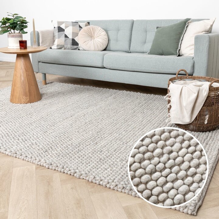 Wollteppich - Luminous Hellgrau