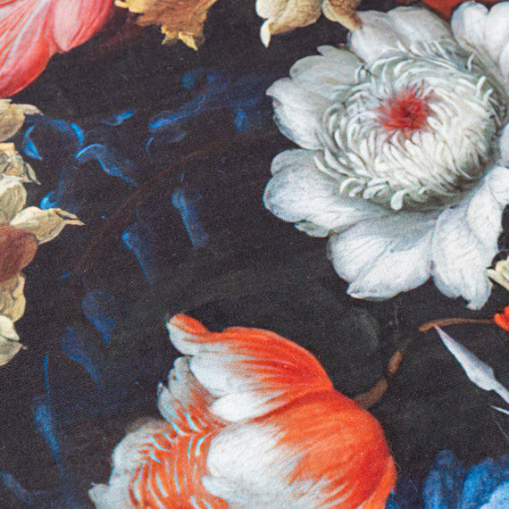 FRAAI | Home & Living Teppich Floral - Florine Schwarz Blau
