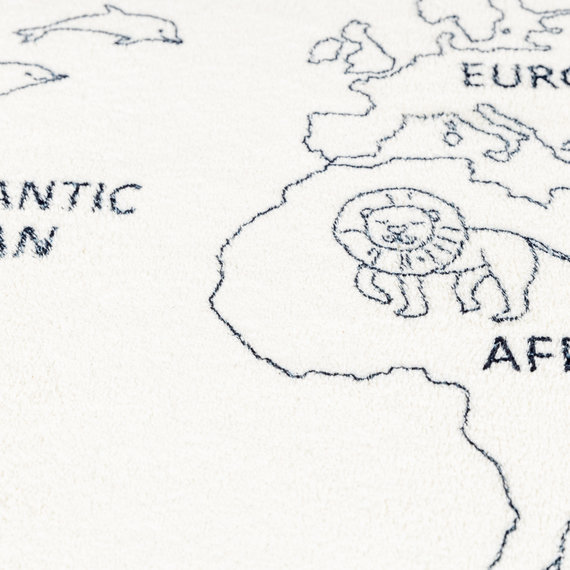 FRAAI | Home & Living Kinderteppich - Globe Creme