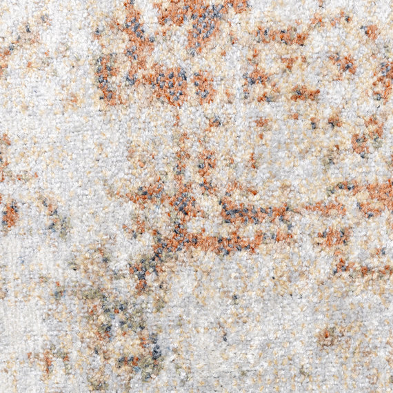 FRAAI | Home & Living Waschbarer Teppich - Nova Medaillon Hellgrau