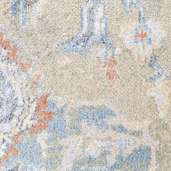 FRAAI | Home & Living Waschbarer Teppich - Nova Medaillon Grün