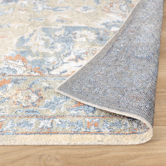 FRAAI | Home & Living Waschbarer Teppich - Nova Medaillon Grün