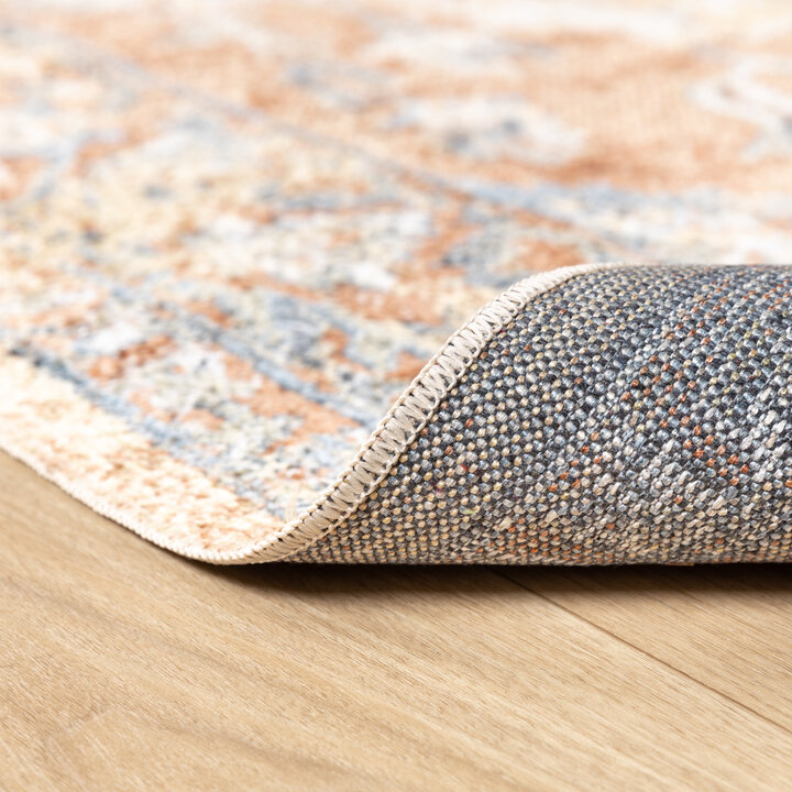 Waschbarer Teppich - Nova Medaillon Terra