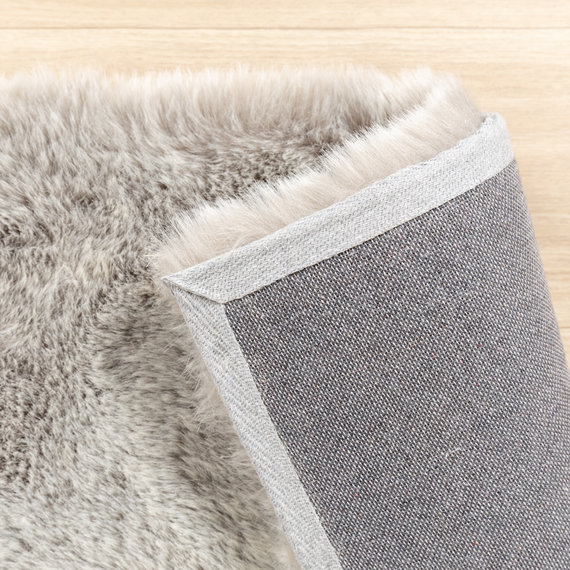 FRAAI | Home & Living Hochflor Teppich - Flowy Hellgrau