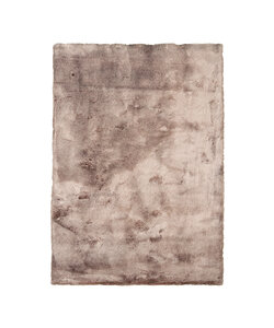 Hochflor Teppich - Flowy Taupe