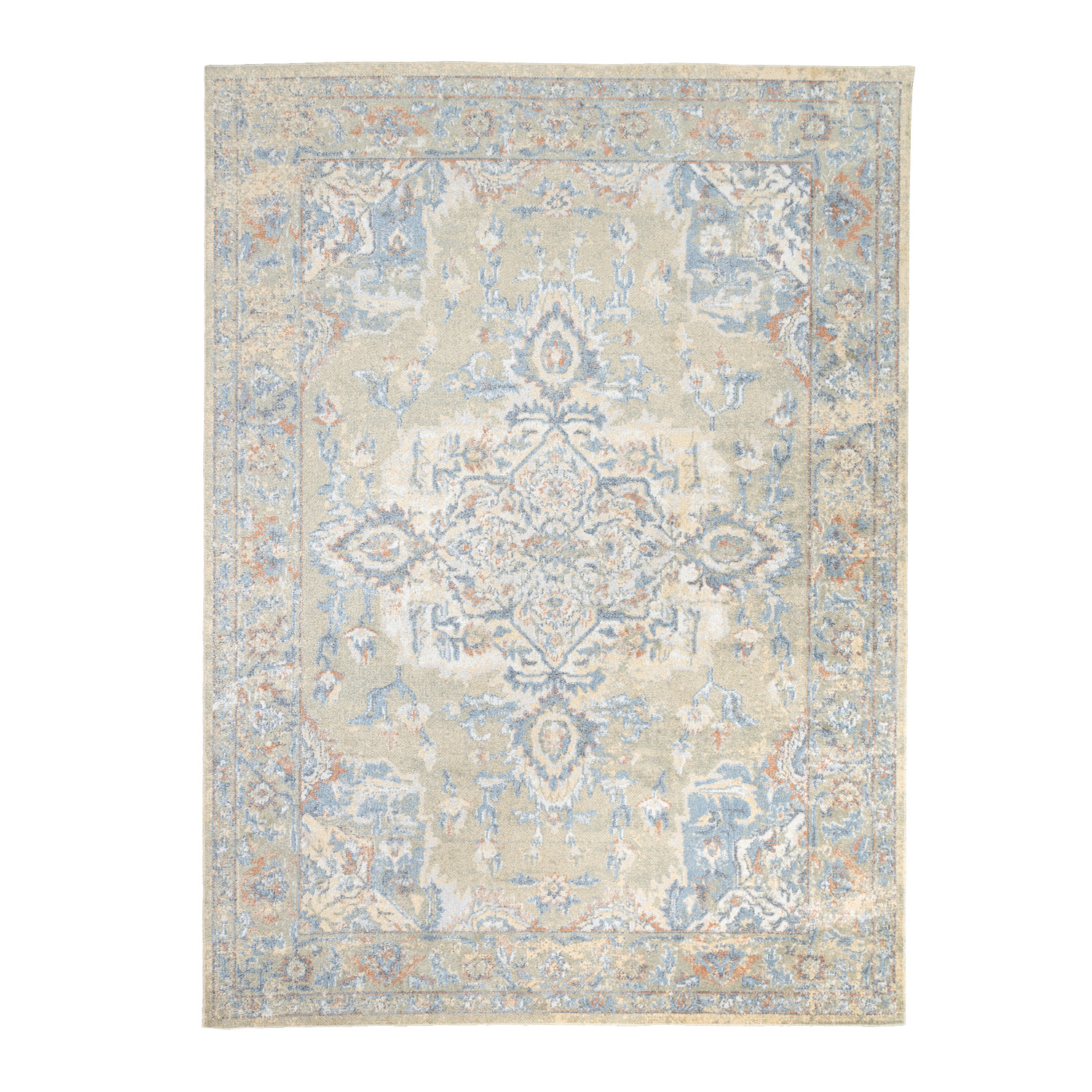 Waschbarer Teppich - Nova Medaillon Grün - sfeer