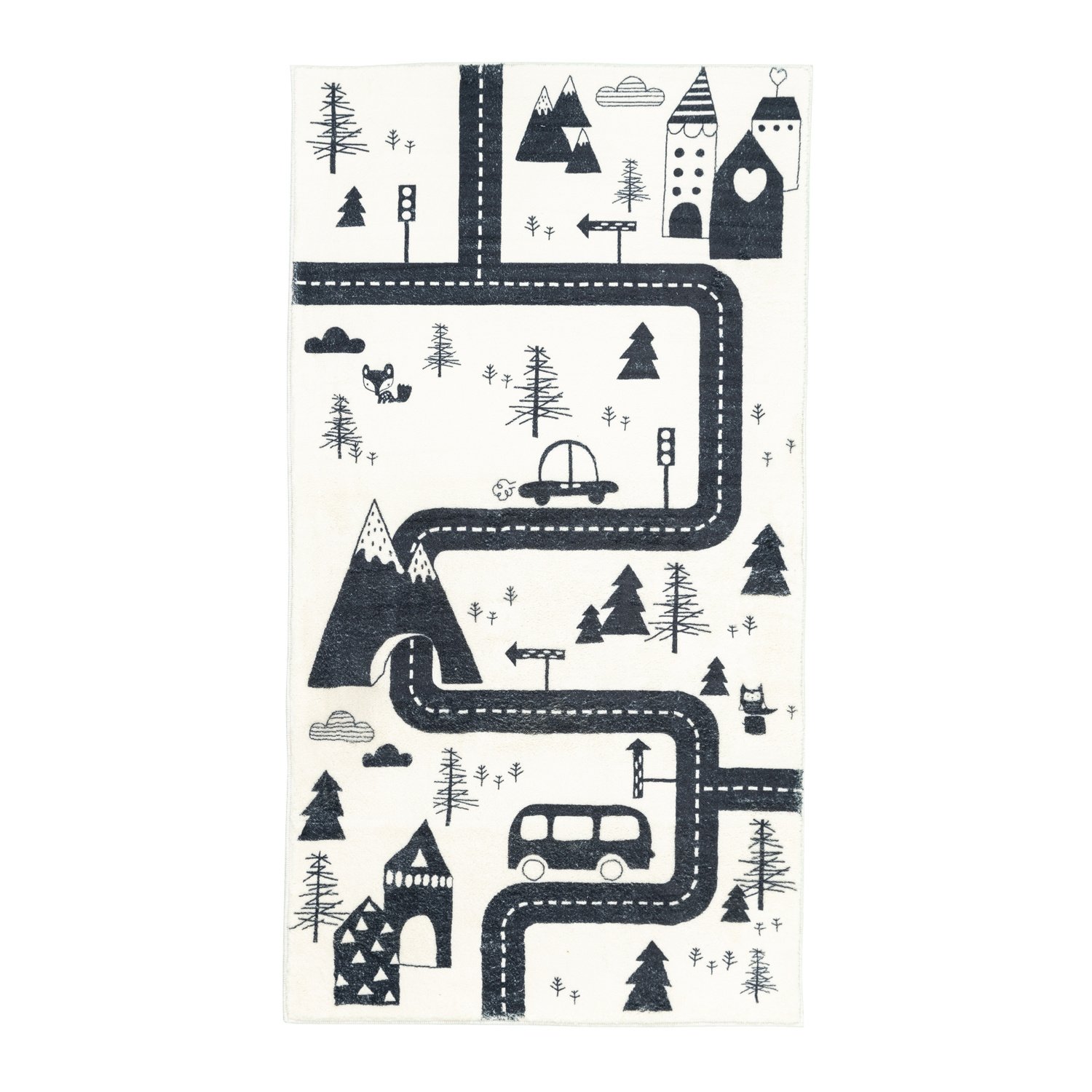 Spielteppich Auto - Dex Trail Schwarz - sfeer