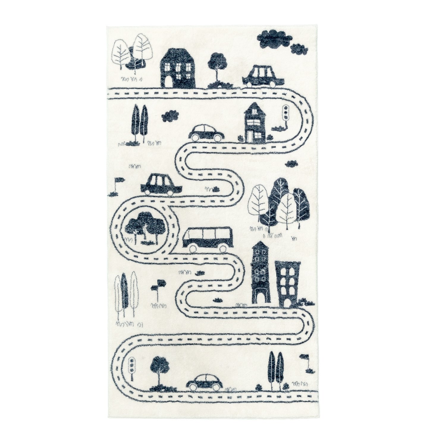 Spielteppich Auto - Dex Lane Schwarz - sfeer