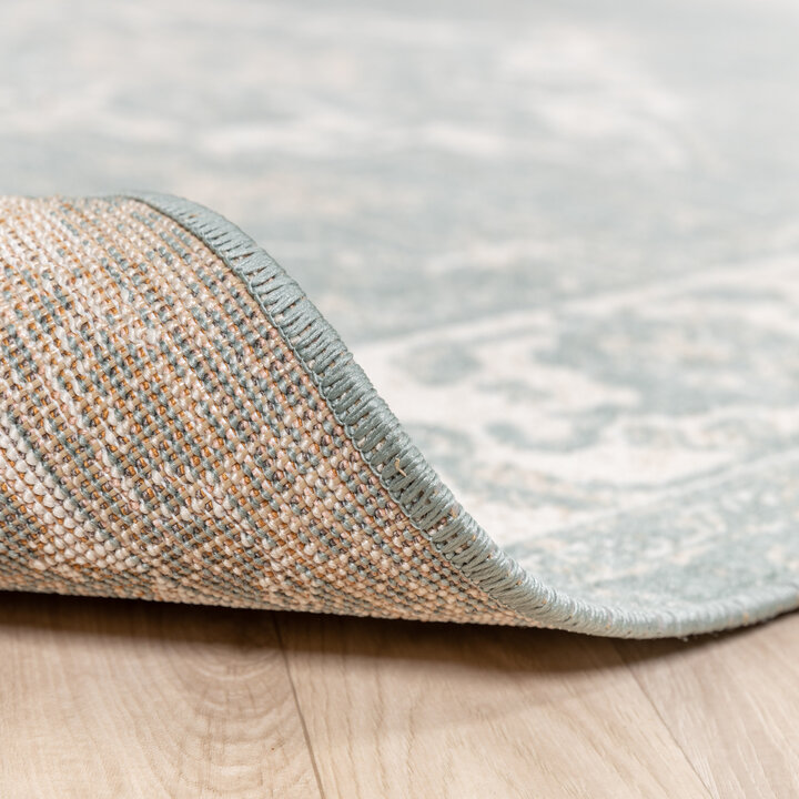 Vintage Läufer - Spring Medaillon Grün Creme