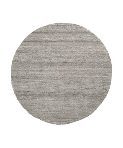 Berberteppich Rund - Aicha Grau
