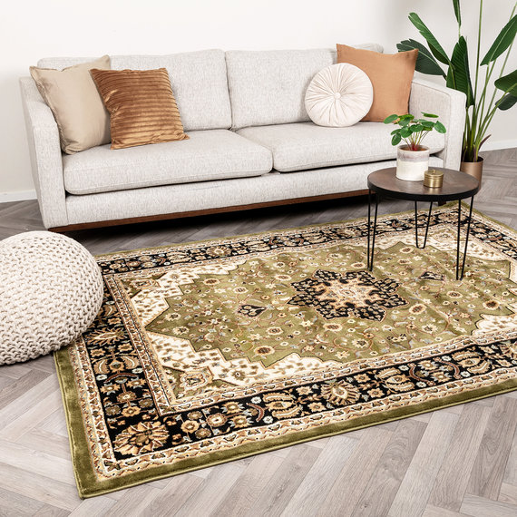 FRAAI | Home & Living Perserteppich - Rezah Medaillon Olivgrün