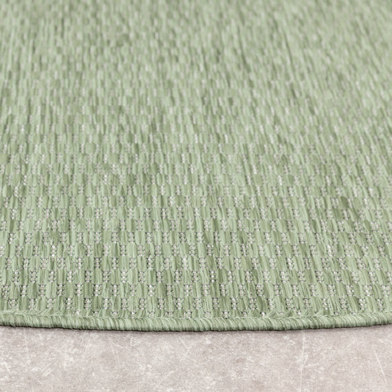 FRAAI | Home & Living In- & Outdoor Teppich Rund - Costa Grün