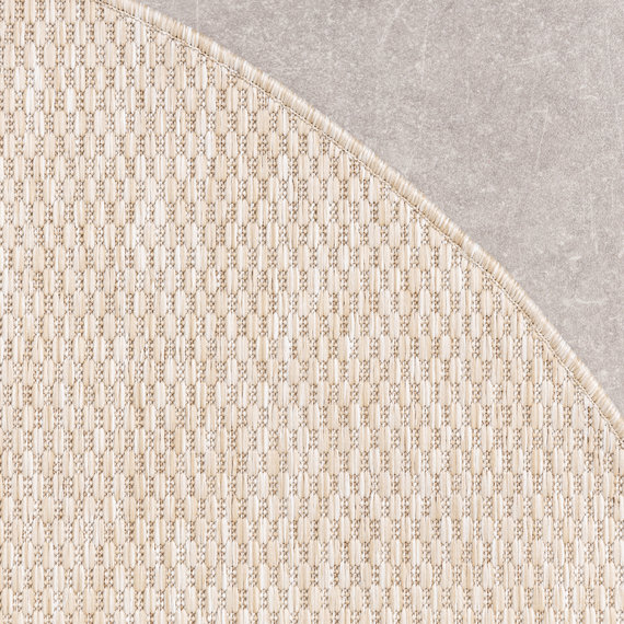 FRAAI | Home & Living In- & Outdoor Teppich Rund - Costa Beige