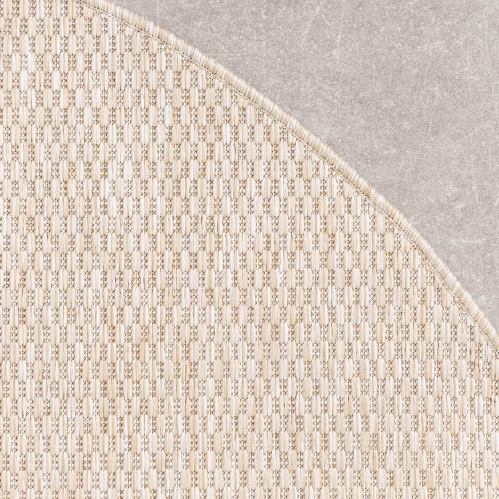 In- & Outdoor Teppich Rund - Costa Beige