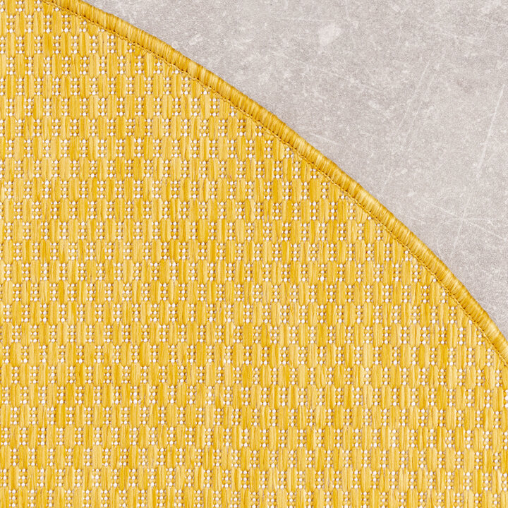 In- & Outdoor Teppich Rund - Costa Ockergelb