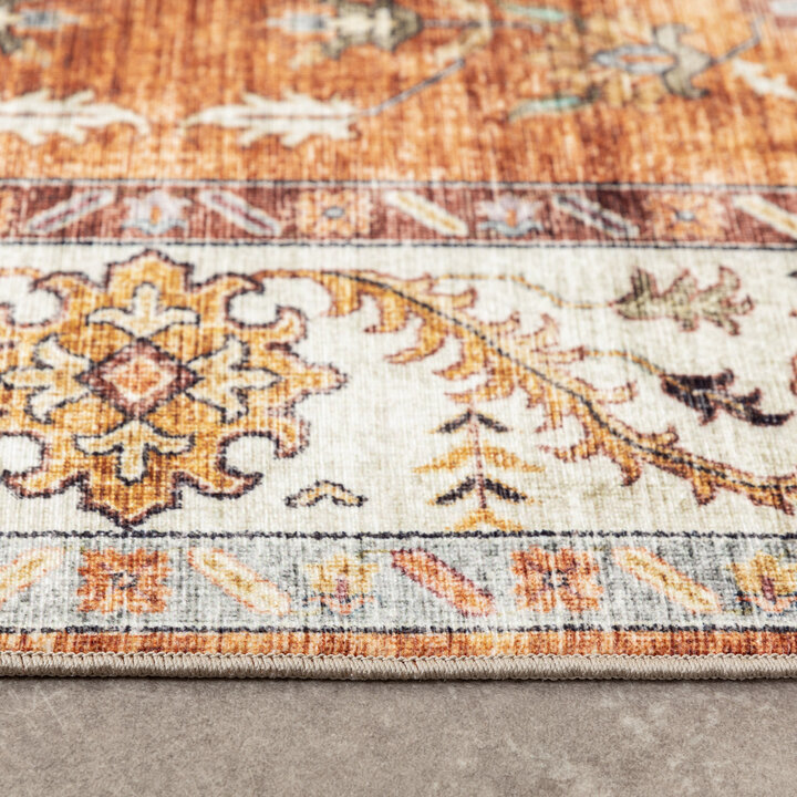 Vintage Gartenteppich - Santo Medaillon Terrakotta