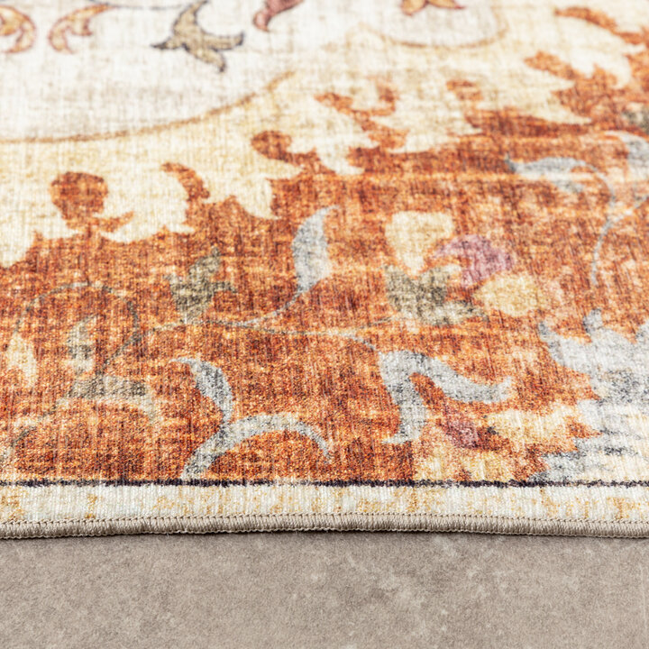 Vintage Gartenteppich - Santo Mandala Terrakotta