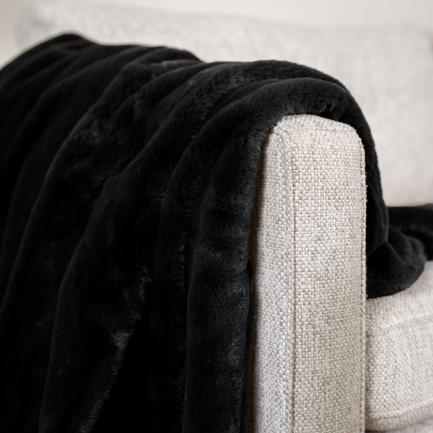 Waschbare Kuscheldecke - Otis Schwarz - sfeer