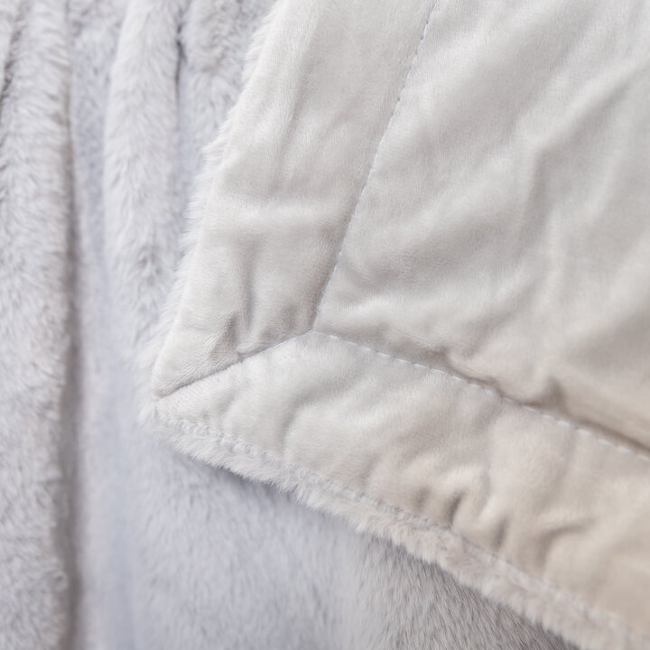 Waschbare Kuscheldecke - Otis Hellgrau