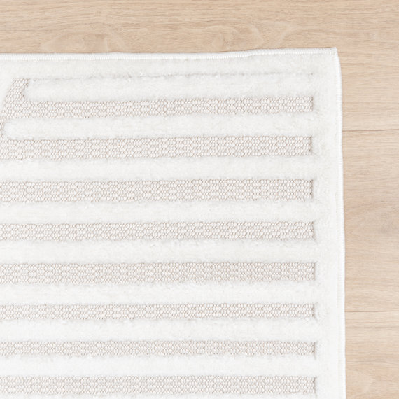 FRAAI | Home & Living Teppich Modern - Nori Curves Weiß