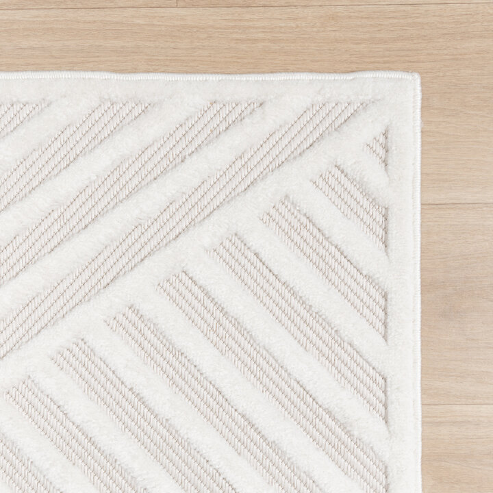 Teppich Modern - Nori Lines Weiß